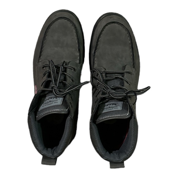 Levi's Casual Synthetic Leather Lace-up Gray Chukka Boot Trail Men’s Size 9.5 - Picture 2 of 8